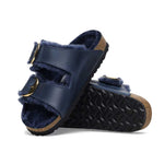 Birkenstock - Women's Arizona Big Buckle Shearling Oiled Leather Slides (Narrow) (1023139)