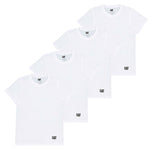 CAT - Lot de 4 t-shirts ras du cou pour hommes (43CT393525TA-WHT)