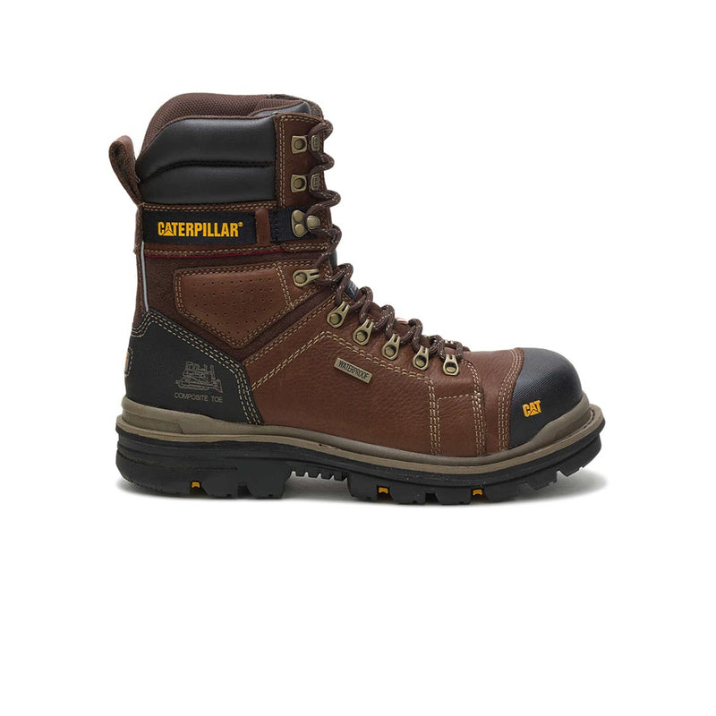 CAT (Caterpillar) - Bottes de travail imperméables Hauler 8 pouces pour homme avec embout composite (P717629)