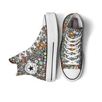 Converse - Women's Chuck Taylor All Star Lift Allover Florals High Top Shoes (A15009C)