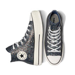 Converse - Women's Chuck Taylor All Star Lift Platform Glitter High Top Shoes (A09551C)