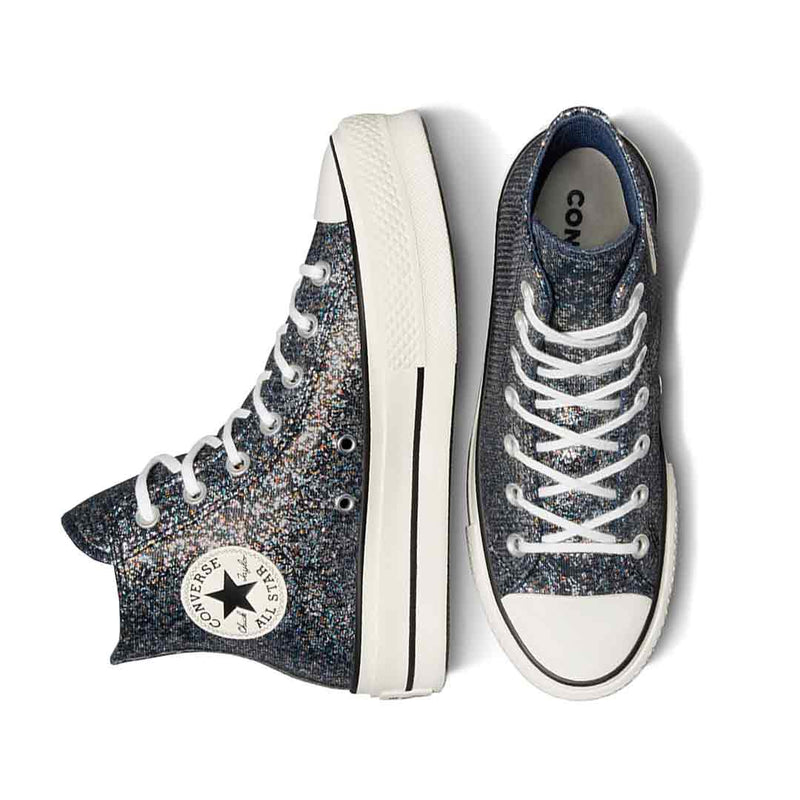 Converse - Women's Chuck Taylor All Star Lift Platform Glitter High Top Shoes (A09551C)