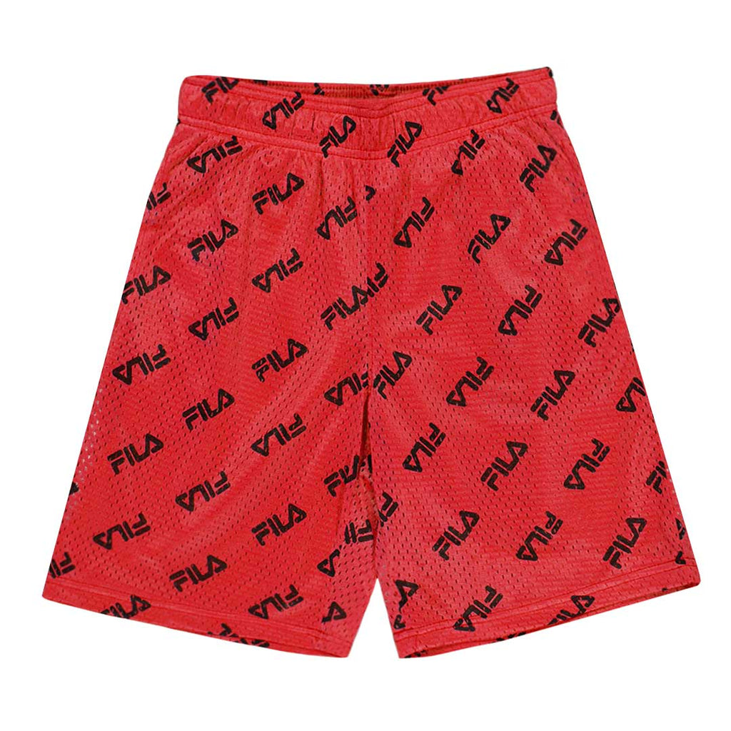 FILA - Kids' (Junior) Mesh AOP Shorts (81FA87 RED)