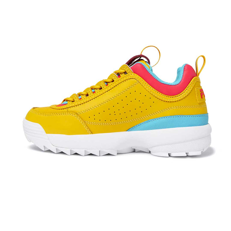 Yellow fila shoes disruptor Clearance