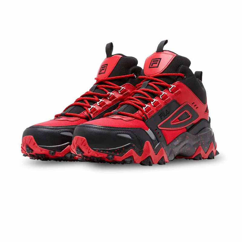 Fila black and best sale red