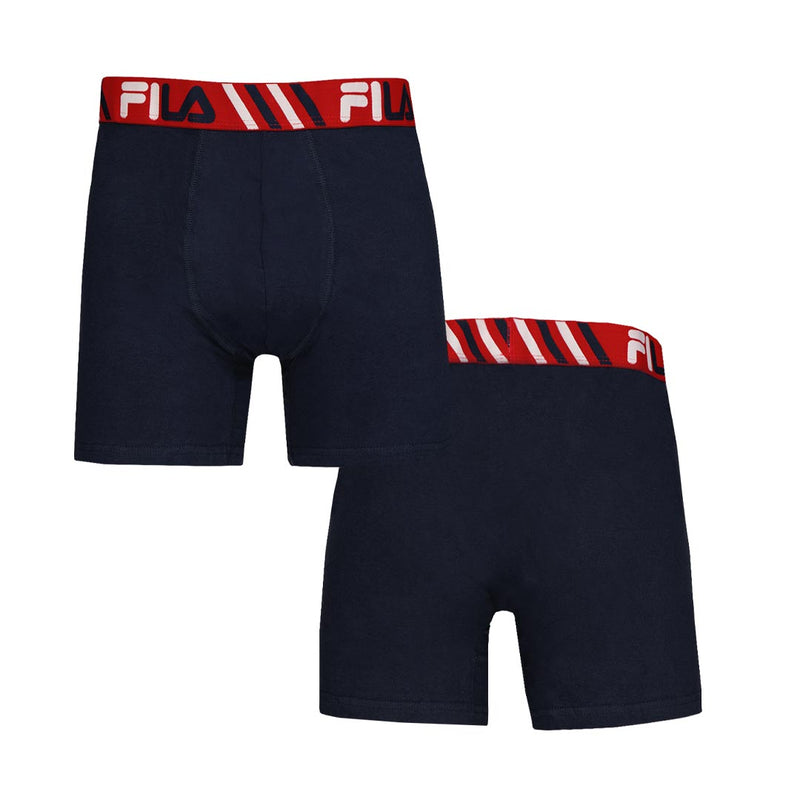FILA - Men's Ultra Soft Cotton 4 Pack Boxer Brief (FM412BXCS16 600)