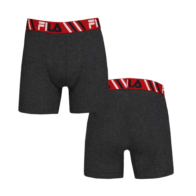 FILA - Men's Ultra Soft Cotton 4 Pack Boxer Brief (FM412BXCS16 600)
