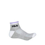 FILA - Lot de 6 paires de chaussettes Athletic Lifestyle Quarter pour femmes (FW0139)