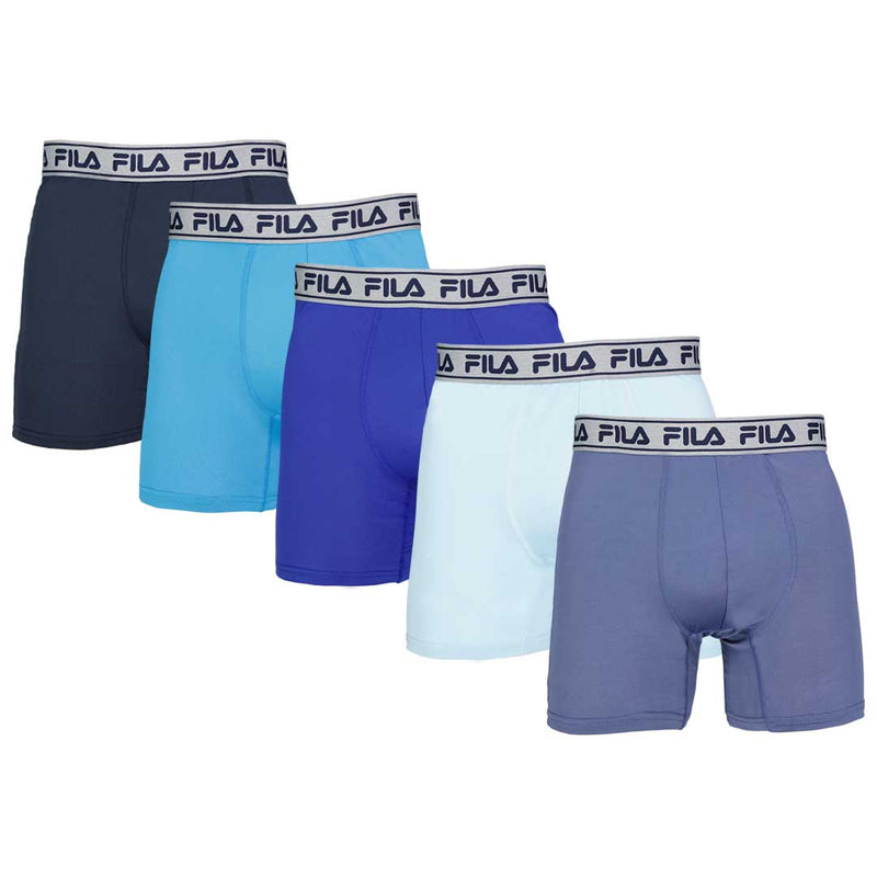 FILA - Lot de 5 boxers pour homme Édition spéciale (FM412BX5PS1 410)