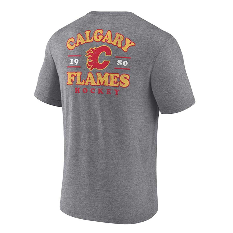 Fanatics - T-shirt à manches courtes pour homme des Flames de Calgary (QF14 171B VCF 069)