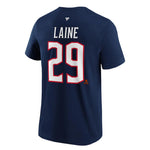 Fanatics - T-shirt Patrik Laine des Blue Jackets de Columbus pour homme (QF6E 4506 HL7 6Z0)