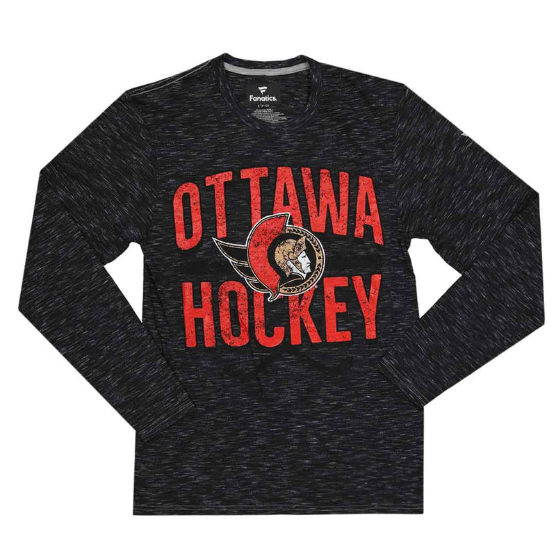 Fanatics - Men's Ottawa Senators Long Sleeve Heathered T-Shirt (3985 NDG1 2G2 0K1)