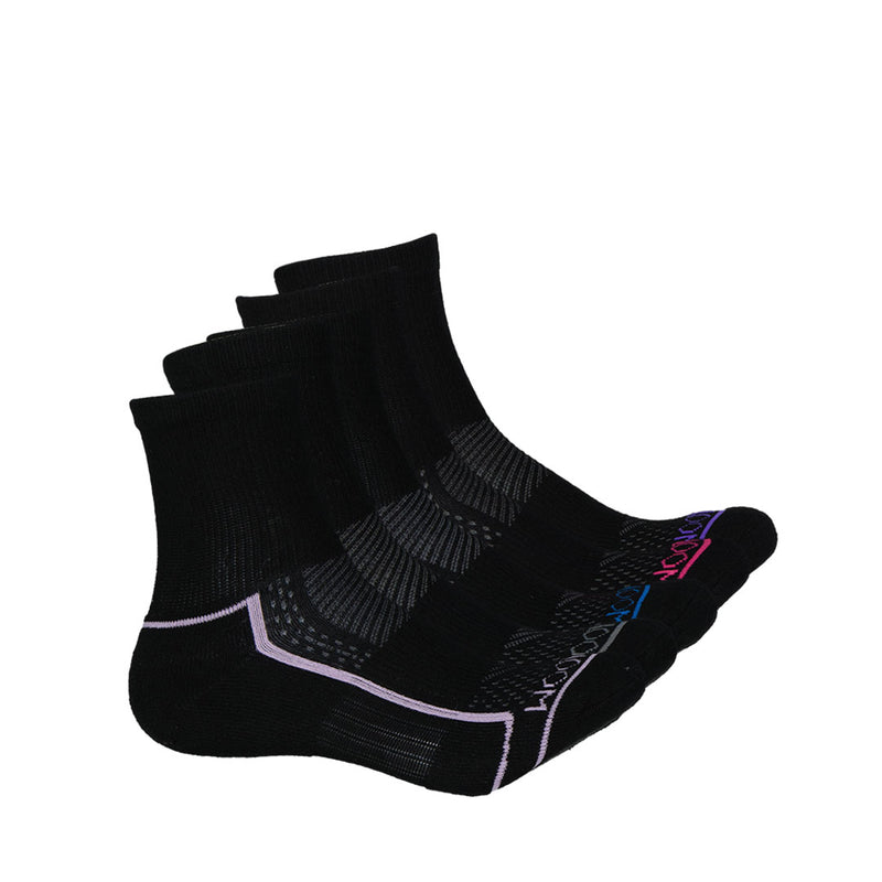 *Reshoot* Fruit Of The Loom - Lot de 5 paires de chaussettes mi-mollet pour femme (FRW10571M5MQC02-BLK)