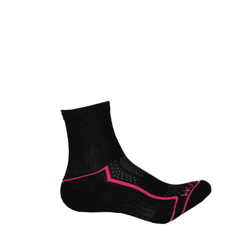 *Reshoot* Fruit Of The Loom - Lot de 5 paires de chaussettes mi-mollet pour femme (FRW10571M5MQC02-BLK)