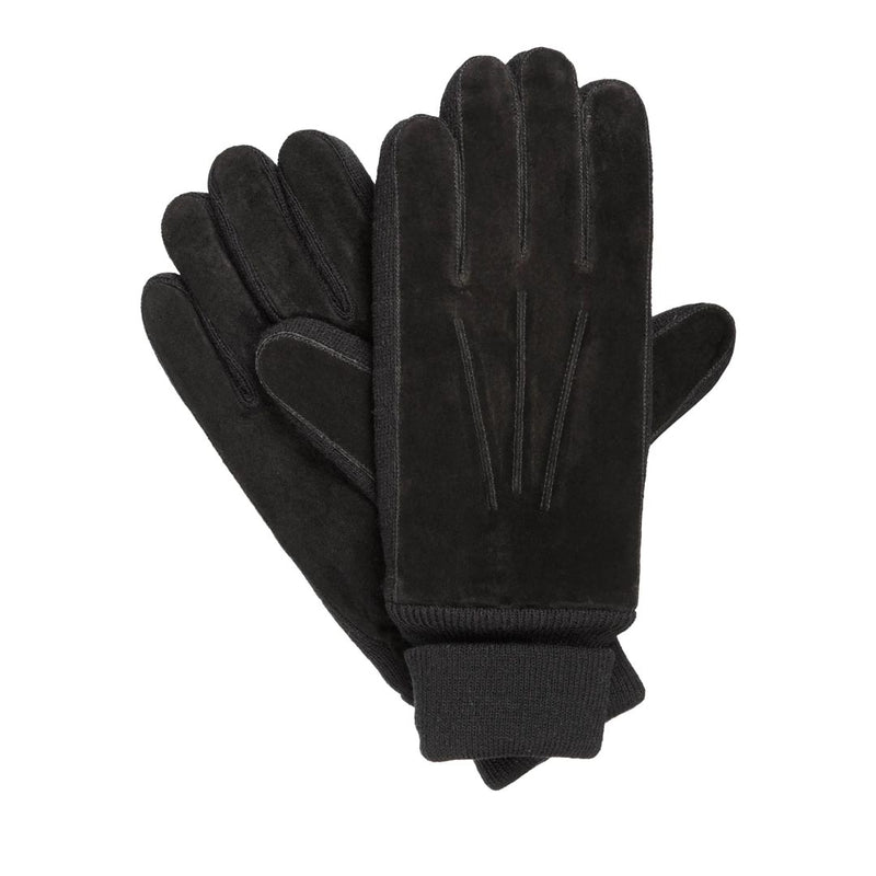 Isotoner - Gants en daim doublés Thinsulate pour homme (72036 BLK)
