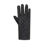 Isotoner - Gants en similicuir nappa matelassé diamant pour femme (20585 BLK)