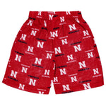 Kids' (Junior) Nebraska Cornhuskers Printed Shorts (K48LFZ77)