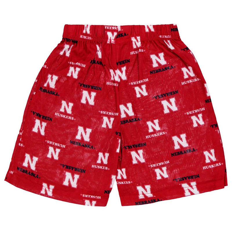 Kids' (Junior) Nebraska Cornhuskers Printed Shorts (K48LFZ77)
