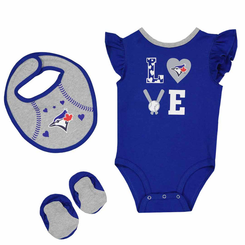 MLB - Ensemble Creeper Love Of Baseball des Blue Jays de Toronto pour filles (bébés) (HK3N1SCK7 TBJ)