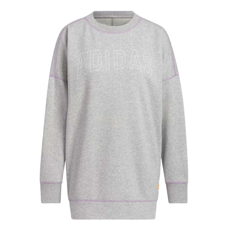 adidas - Sweat-shirt ras du cou Sport Statement Boyfriend pour femme (IC1645)