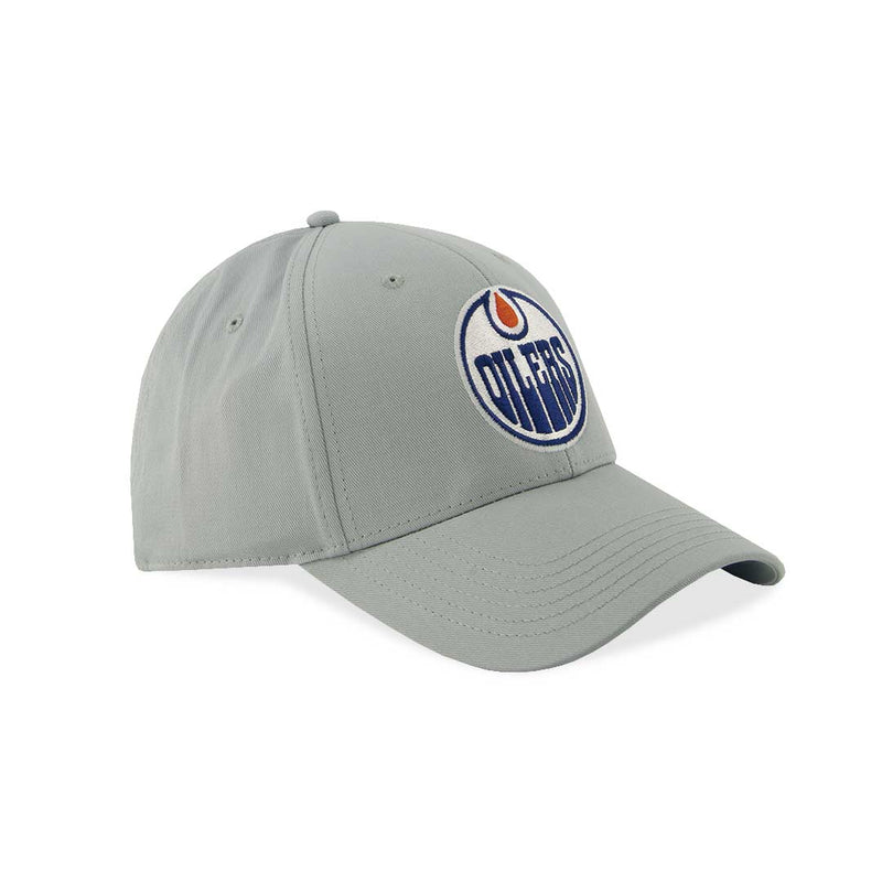 NHL - Men's Edmonton Oilers Flat Logo Hat (NHXX2KSMHDCC1PB 02GRY)
