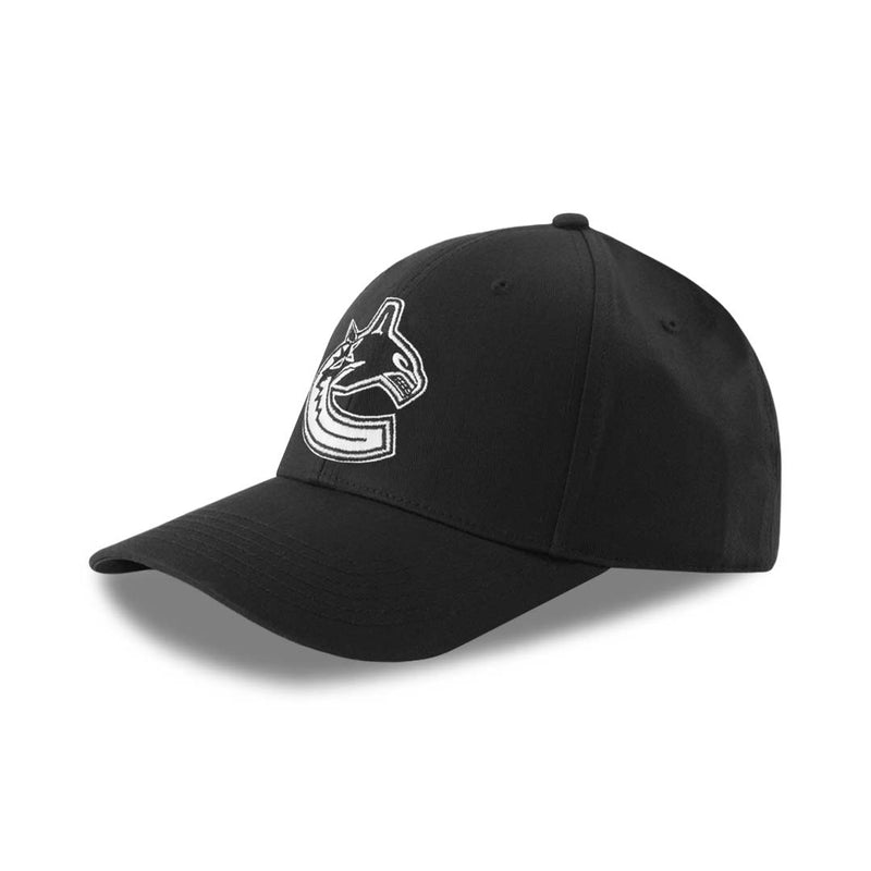 NHL - Men's Vancouver Canucks Flat Logo Hat (NHXX2KVMHDCC1PB 00BLK)