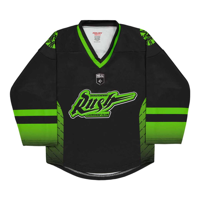 NLL - Kids' (Youth) Saskatchewan Rush Replica Jersey (K-SASKRUSH-JRSY-BLK)
