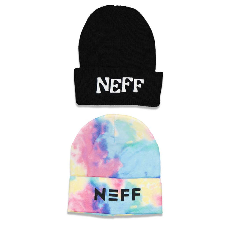 NEFF - Lot de 2 bonnets en acrylique (NFXX2SQUP2LC1WN 08BMC)