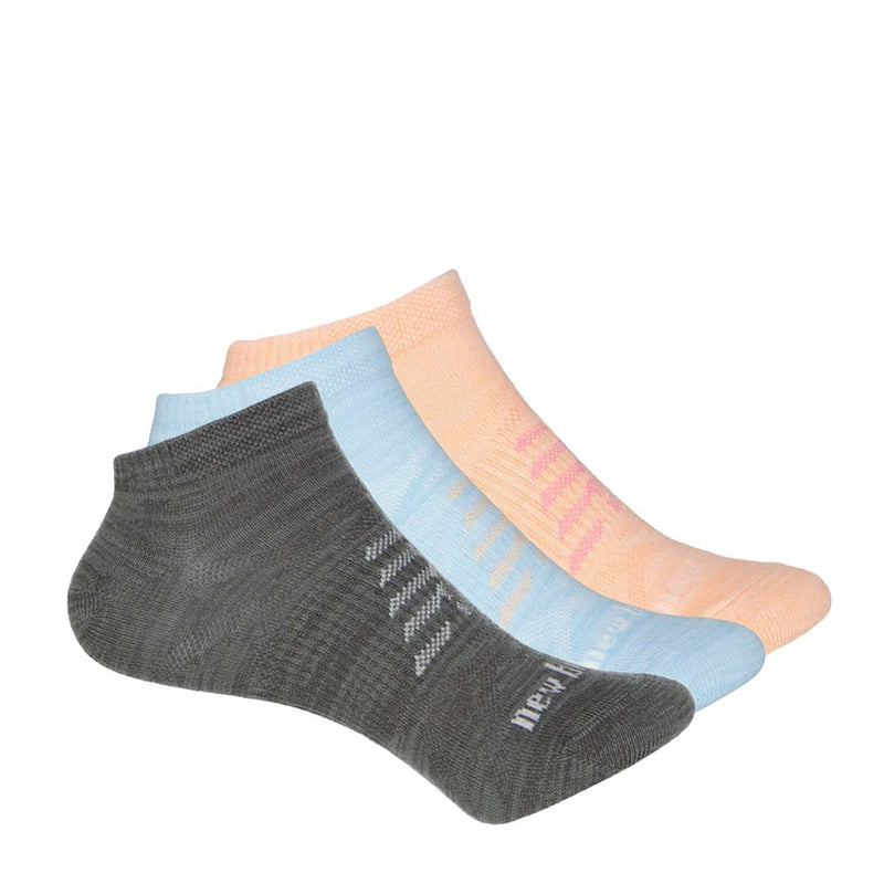 New Balance - Kids' Flat Knit No Show 3 Pack Socks (LAS03323 AS1)