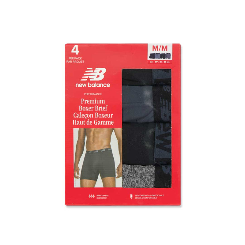 New Balance - Men's 4 Pack Premium Boxer Brief (NB3017-4-0084N)