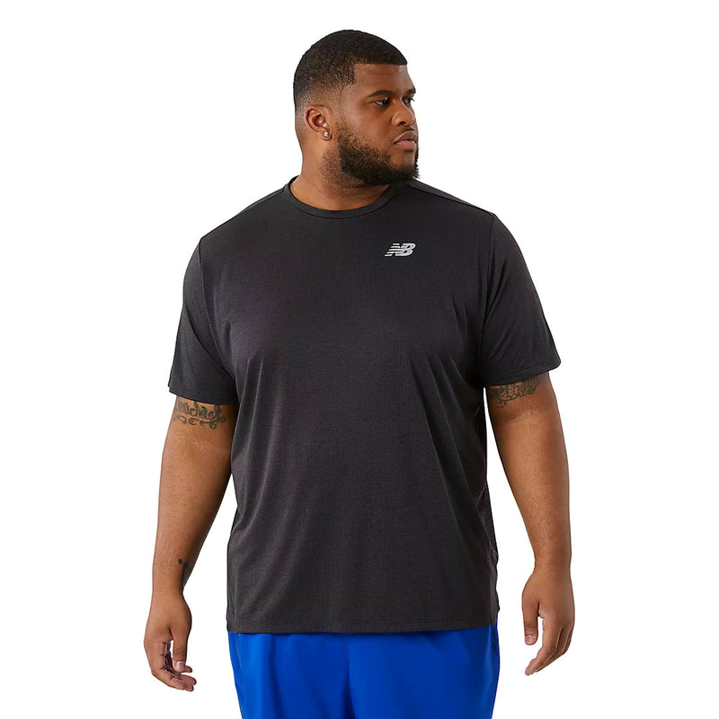 New Balance - Men's Impact Run Short Sleeve T-Shirt (MTX21262 BK)