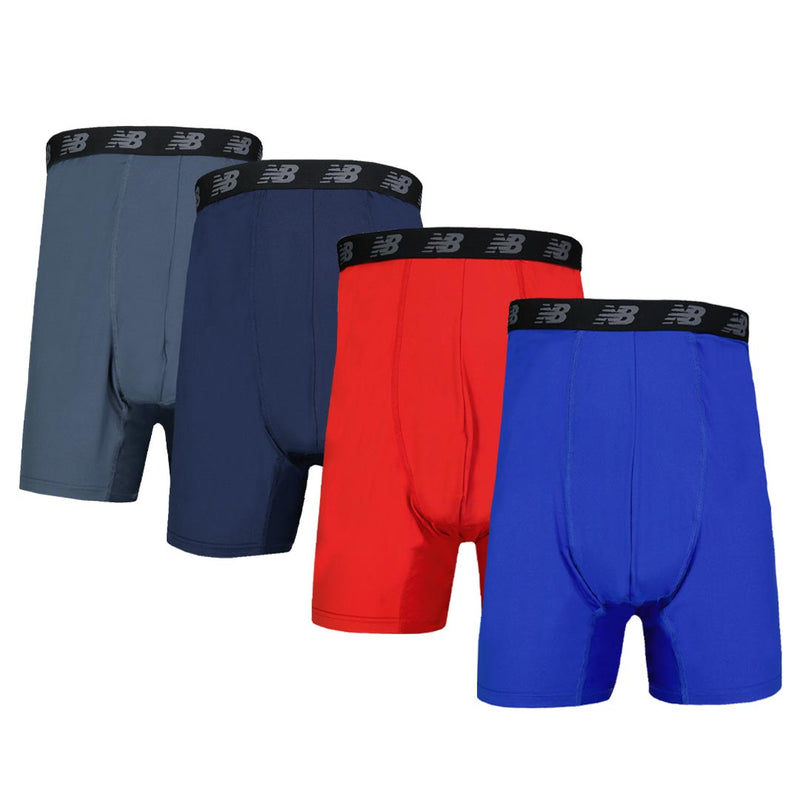 New Balance - Men's Premium 4 Pack Performance Boxer Brief (NB3017-4X 466N)