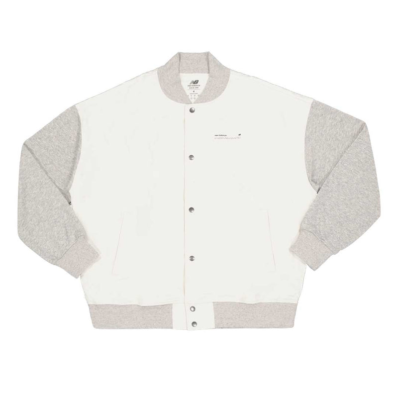 New Balance - Veste universitaire non teinte Uni-Ssentials unisexe (UJ31551 GIE)