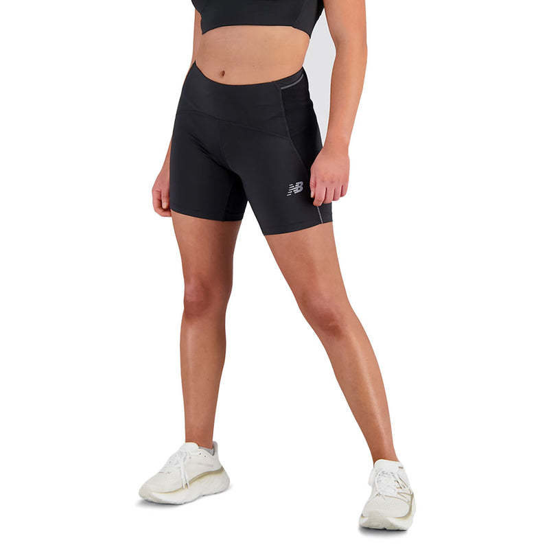 New Balance - Short ajusté Impact Run pour femme (WS21272 BK)