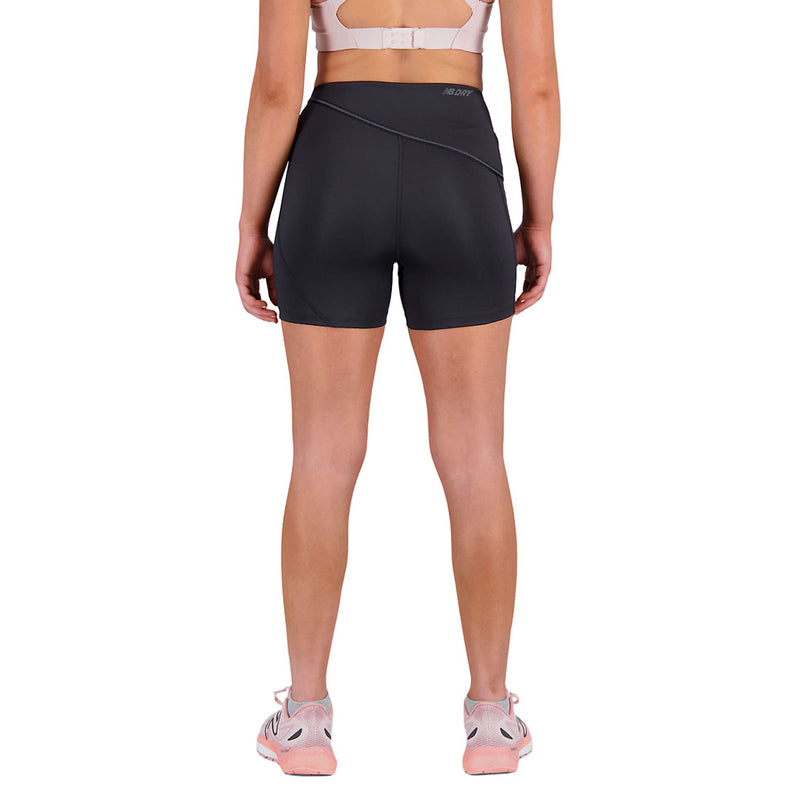 New Balance - Short Q Speed Shape Shield 4" pour femme (WS31289 BK)