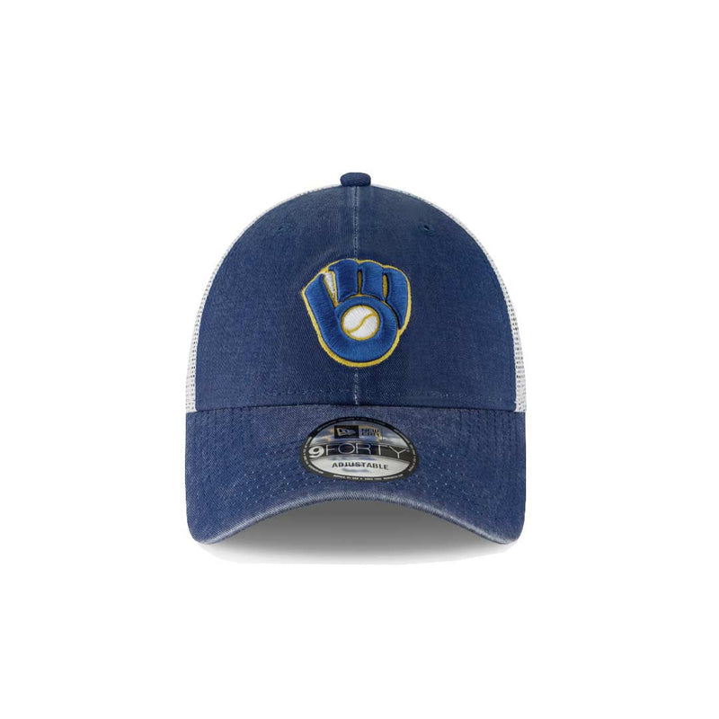 New Era - Milwaukee Brewers Cooperstown 9FORTY Trucker Hat (11946969)
