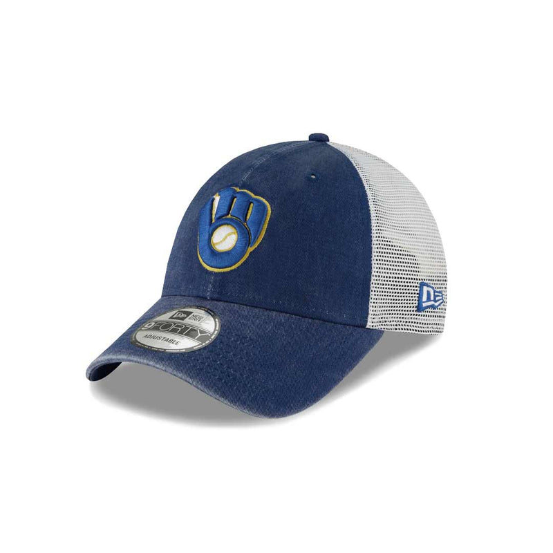 New Era - Milwaukee Brewers Cooperstown 9FORTY Trucker Hat (11946969)