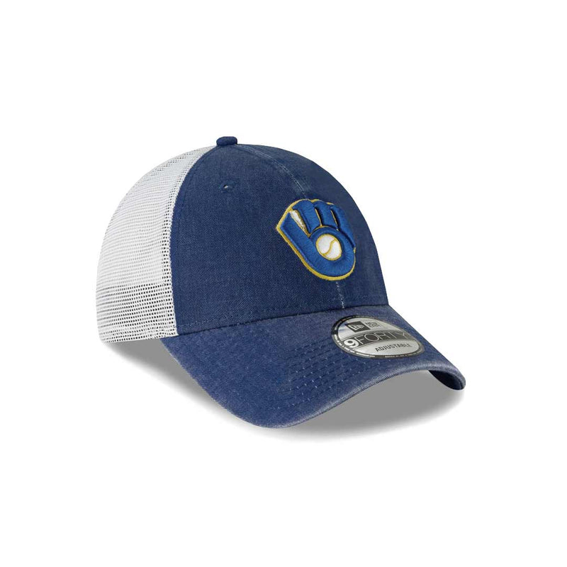 New Era - Milwaukee Brewers Cooperstown 9FORTY Trucker Hat (11946969)
