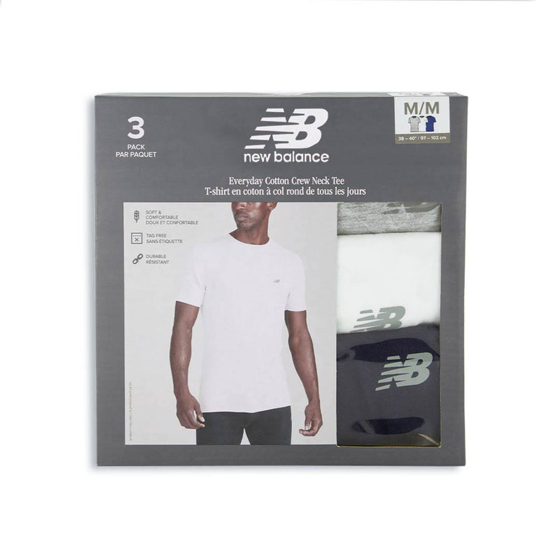 New Balance - Men's 3 Pack Crewneck Cotton T-Shirt (NB 3026-3-583N)