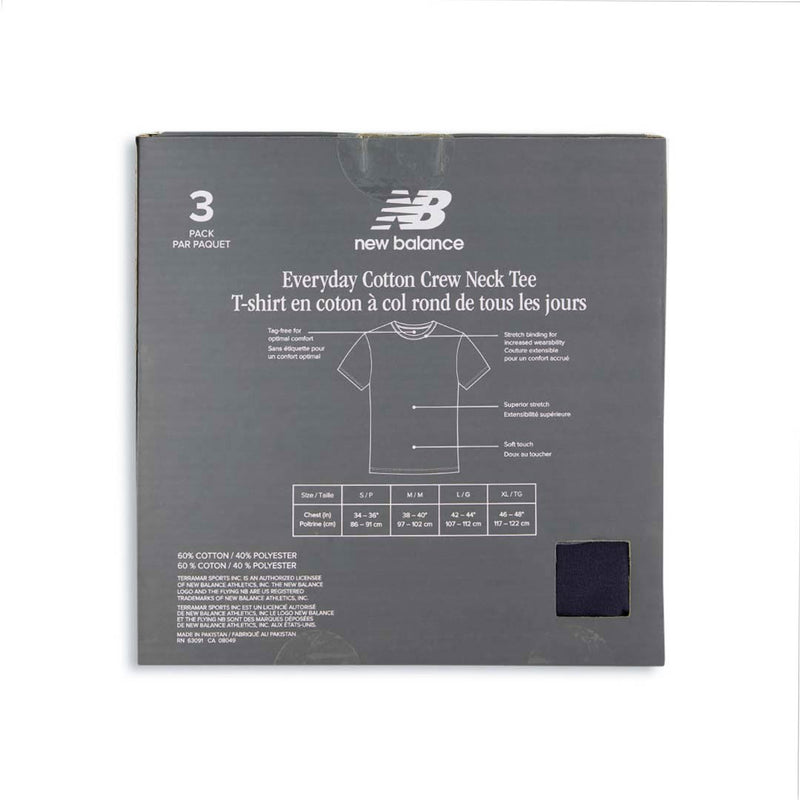 New Balance - Men's 3 Pack Crewneck Cotton T-Shirt (NB 3026-3-583N)