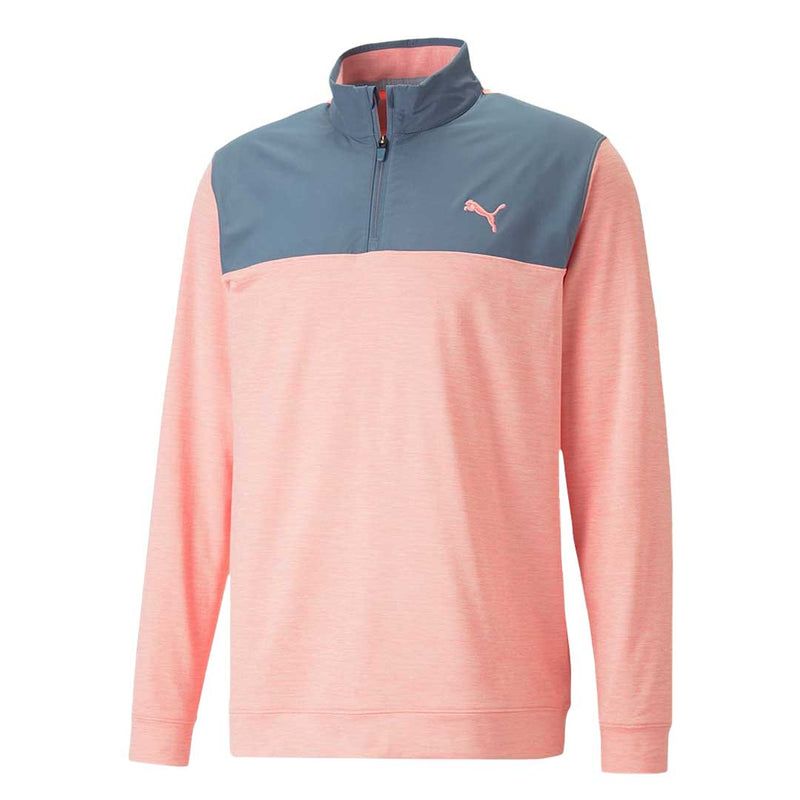 Puma - Men's Cloudspun Colorblock 1/4 Zip Sweater (537463 05)