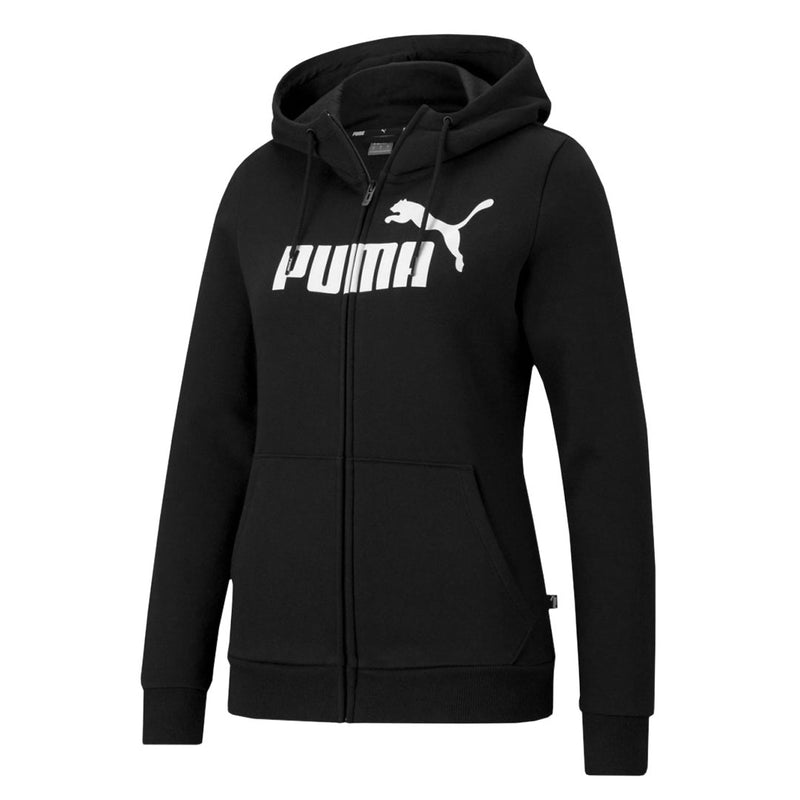 Puma - Sweat à capuche zippé Essentials Logo pour femme (586806 01)
