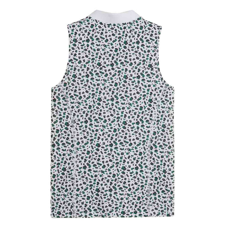 Puma - Women's Leopard Pique Range Sleeveless Golf Polo (623921 02)