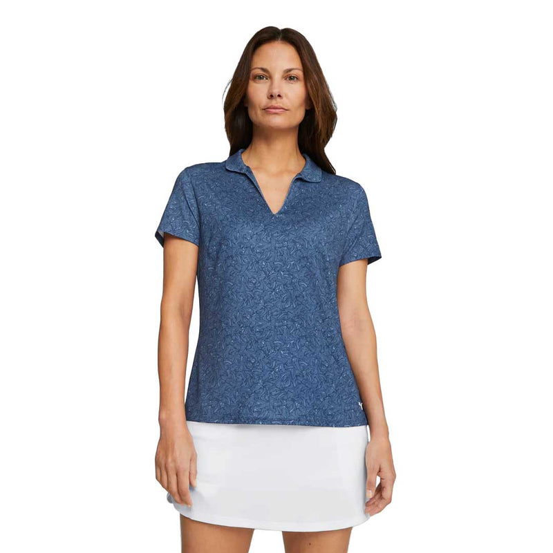 Puma - Polo de golf à manches courtes MATTR Tidal Wave pour femme (621632 01)