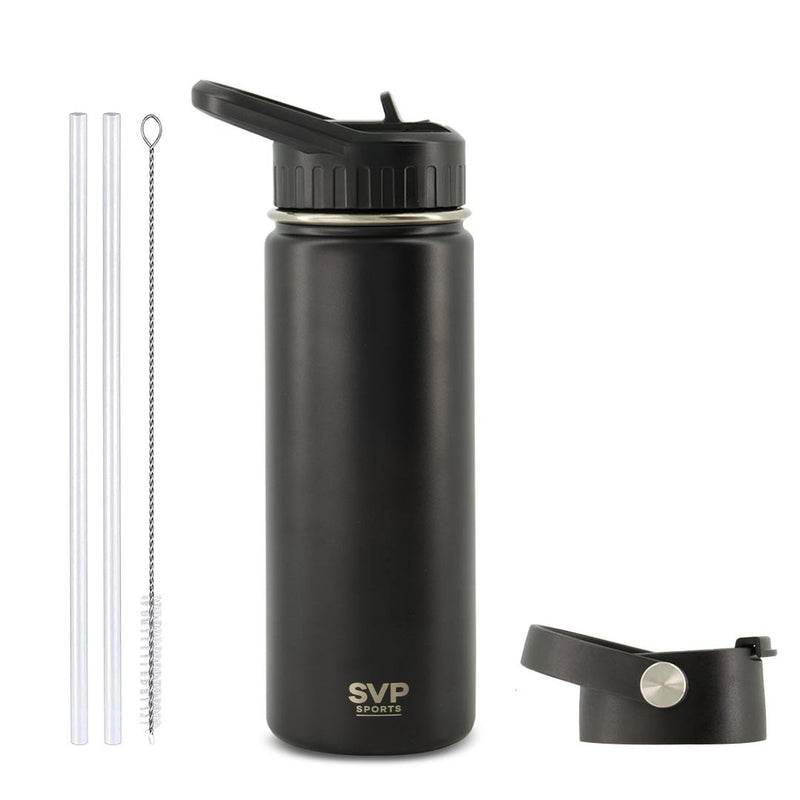 SVP Sports - Bouteille isotherme 18 oz - Chaud et froid (18OZ-SVP-BLK)