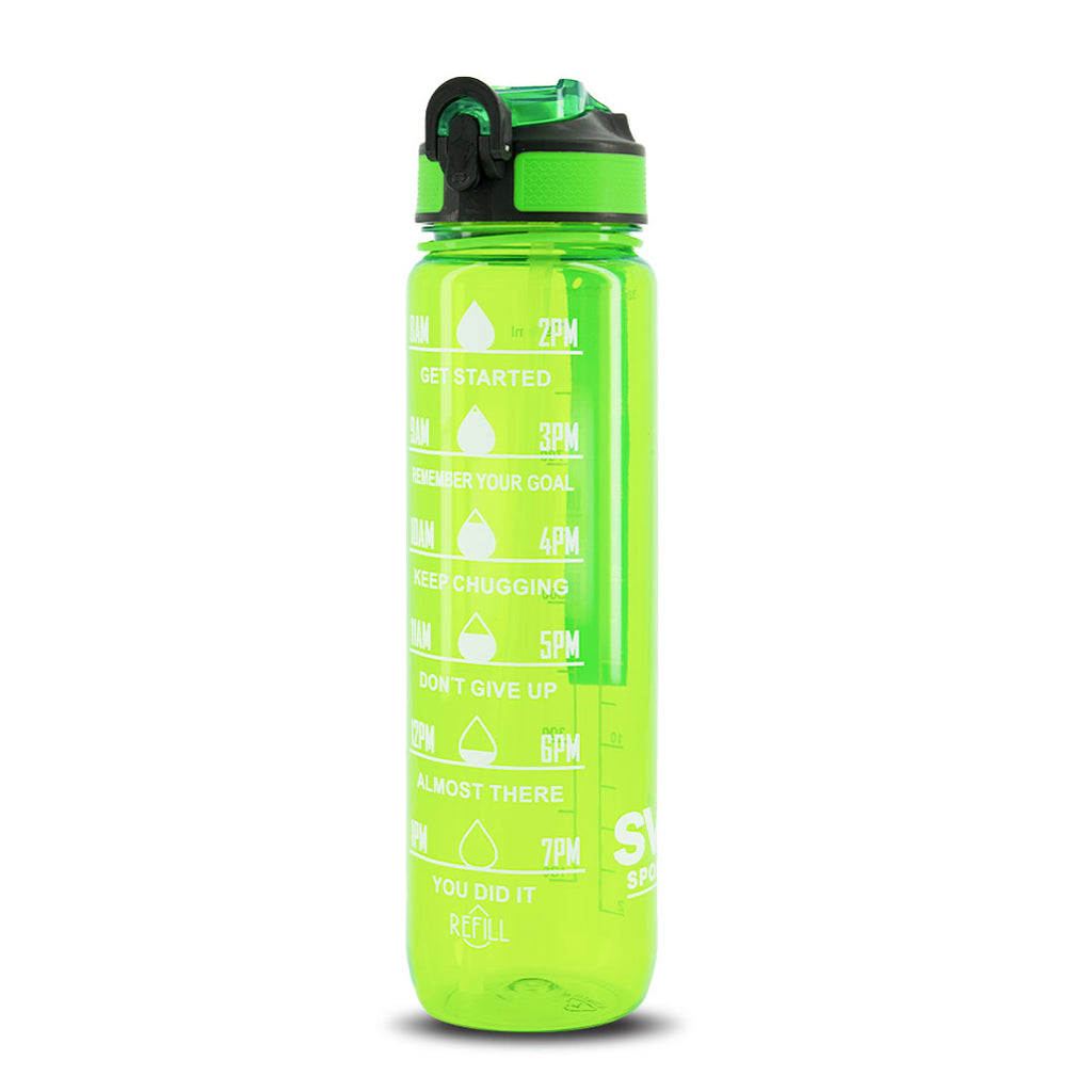 SVP Sports - 32oz Hydration Water Bottle (32OZ-GRNCLEAR)