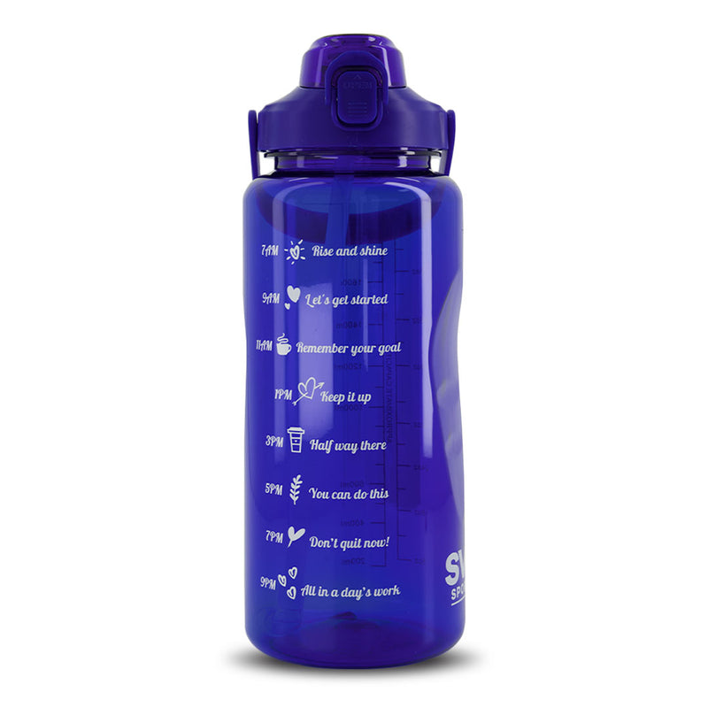 SVP Sports - Bouteille d'eau d'hydratation de 64 oz (64OZ-BLUCLEAR)