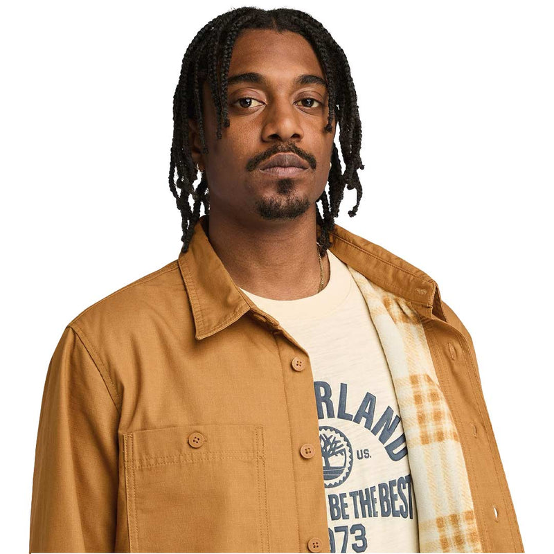 Timberland - Men's Windham Printed Fleece Lined Shacket (TB0A6UYXP47)