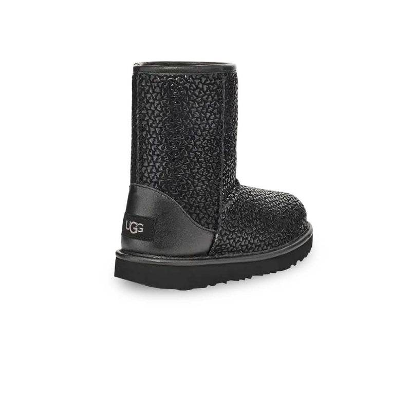 UGG® - Bottes Classic II Gel Hearts pour enfant (bébé et préscolaire) (1143730T-BLK)