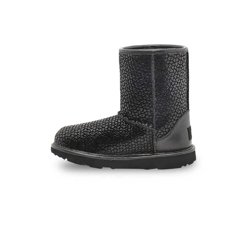 UGG® - Bottes Classic II Gel Hearts pour enfant (bébé et préscolaire) (1143730T-BLK)